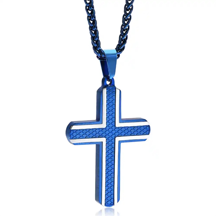 Bluecoatet Kruis met ketting.